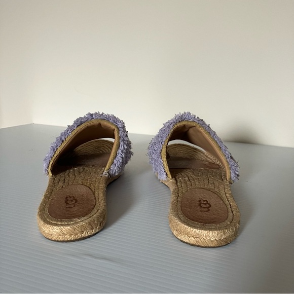 UGG Purple Fringe Edith Espadrille Slide Sandals size 7 - Picture 7 of 8